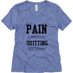 Ladies Relaxed Fit Super Soft Triblend V-Neck Tee