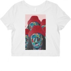 Ladies Slim Fit Crop Top Tee