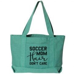 Soccer Mom Hair Funny Tote
