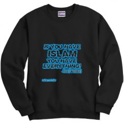 Unisex Film and Foil Crewneck Sweatshirt