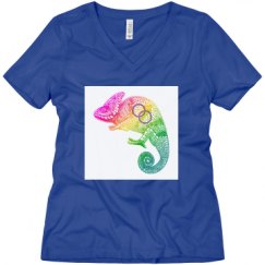 Ladies Relaxed Fit V-Neck Tee