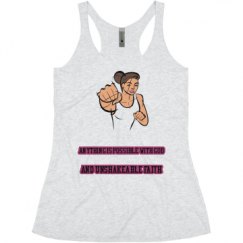 Ladies Slim Fit Super Soft Racerback Triblend Tank
