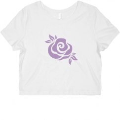 Ladies Slim Fit Crop Top Tee