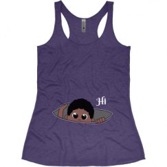 Ladies Slim Fit Super Soft Racerback Triblend Tank