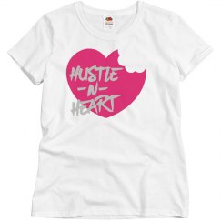 Hustle & Heart Tee-Pink