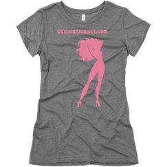 Ladies Slim Fit Super Soft Triblend Tee