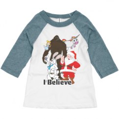 Toddler 3/4 Sleeve Raglan Tee