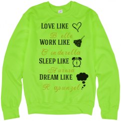 Unisex Neon Crewneck Sweatshirt