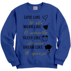 Unisex Film and Foil Crewneck Sweatshirt