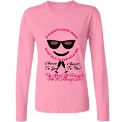 Ladies Relaxed Fit Basic Long Sleeve Tee