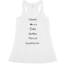 Ladies Flowy Racerback Tank