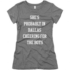 Cheering for the Boys tee