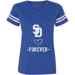 Ladies Relaxed Fit Vintage Sports Tee