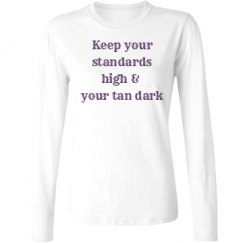 Ladies Relaxed Fit Basic Long Sleeve Tee