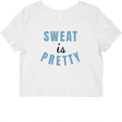 Ladies Slim Fit Crop Top Tee