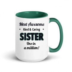 15oz Ceramic Mug with Color Inside