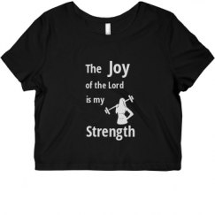 Ladies Slim Fit Crop Top Tee