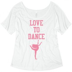 Ladies Flowy Slouchy Tee