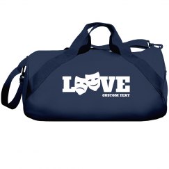 Custom Text Drama Love Duffel Bag