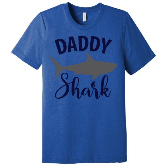 Daddy Shark Tri-blend Shirt