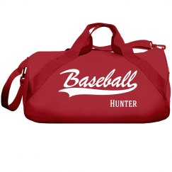 Hunter's baseball bag