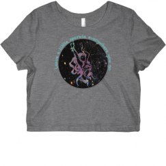 Ladies Slim Fit Crop Top Tee