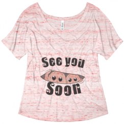 Ladies Flowy Slouchy Tee