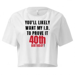 Ladies Festival Cali Crop Top Tee