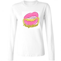 Ladies Relaxed Fit Basic Long Sleeve Tee
