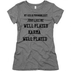 Ladies Slim Fit Super Soft Triblend Tee