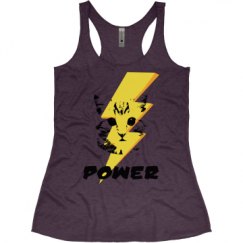 Ladies Slim Fit Super Soft Racerback Triblend Tank