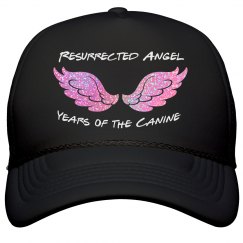 Resurrected Angel Hat w/ Pink Glitter