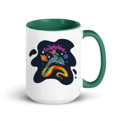 15oz Ceramic Mug with Color Inside
