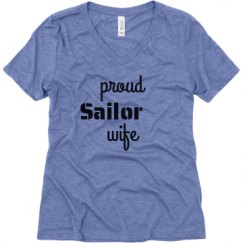 Ladies Relaxed Fit Super Soft Triblend V-Neck Tee