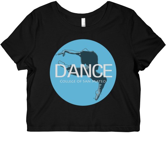 Dance circle fitted crop
