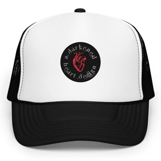 Darkened Heart Design Hat