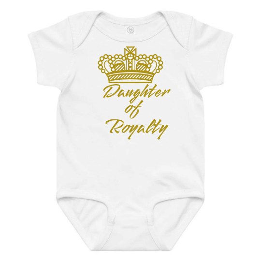 Daughter of Royalty onesie-White Daughter of Royalty onesie-White