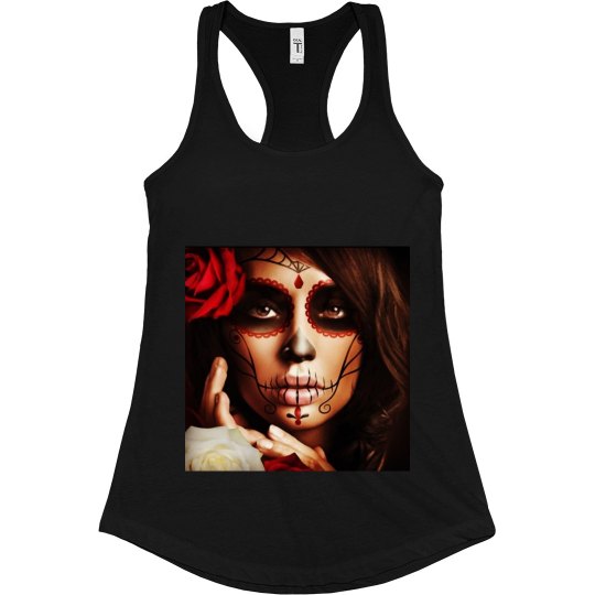 Day of the dead red rose