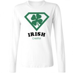 Ladies Relaxed Fit Basic Long Sleeve Tee