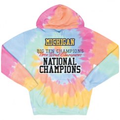 Unisex Tie-Dye Fleece Hoodie