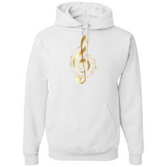 Music notes hoodie