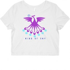 Ladies Slim Fit Crop Top Tee