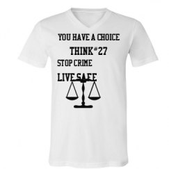 Unisex V-Neck Jersey Tee