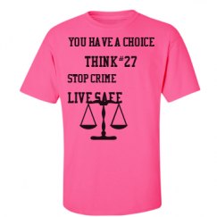 Unisex Ultra Cotton Safety Neon Crewneck Tee