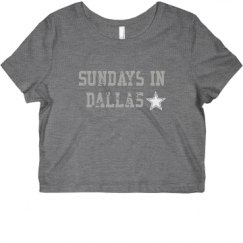 Ladies Slim Fit Crop Top Tee