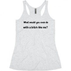 Ladies Slim Fit Super Soft Racerback Triblend Tank