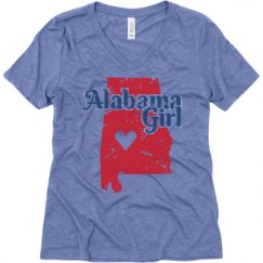 Ladies Relaxed Fit Super Soft Triblend V-Neck Tee