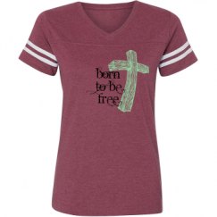 Ladies Relaxed Fit Vintage Sports Tee