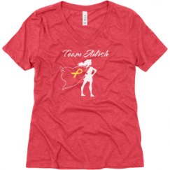 Ladies Relaxed Fit Super Soft Triblend V-Neck Tee