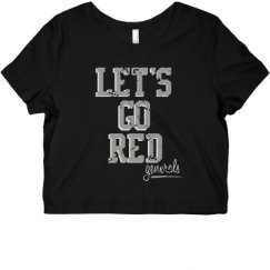 Ladies Slim Fit Crop Top Tee